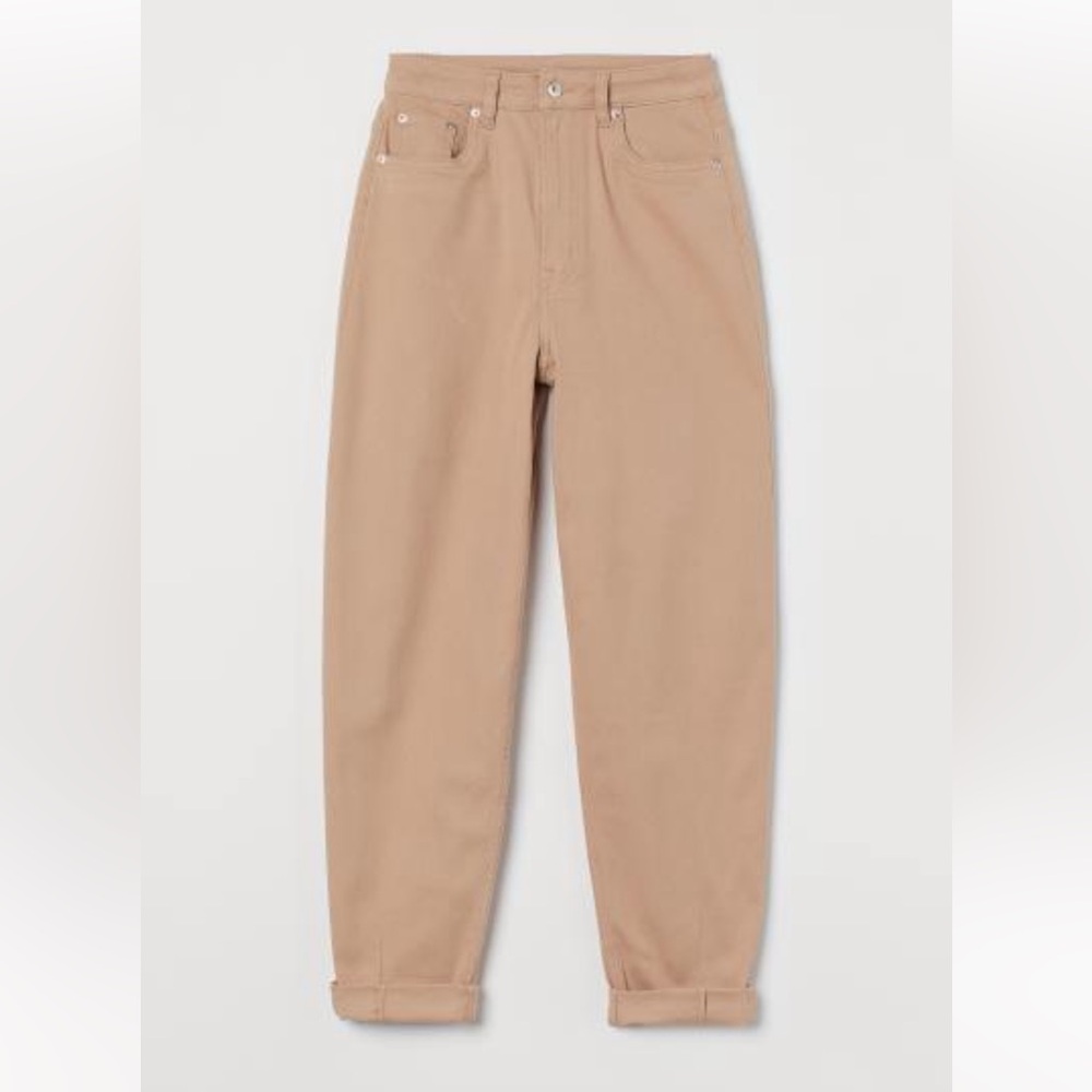 H&M Mom Loose-Fit Twill Pants - NWT size 4